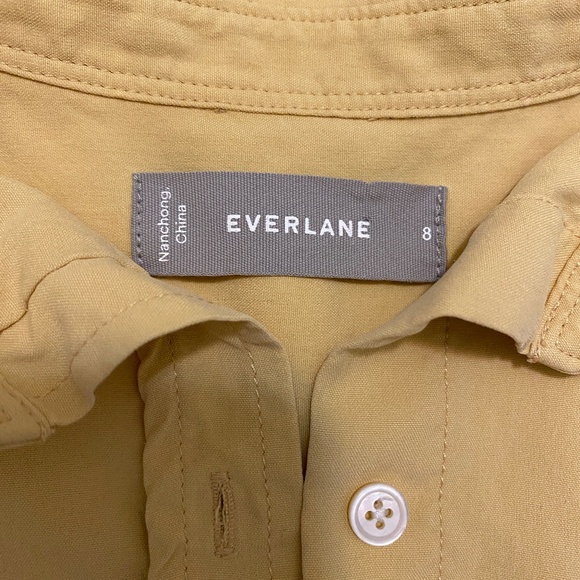 Everlane Utility Silk Shirt Size 8 - Picture 3 of 8